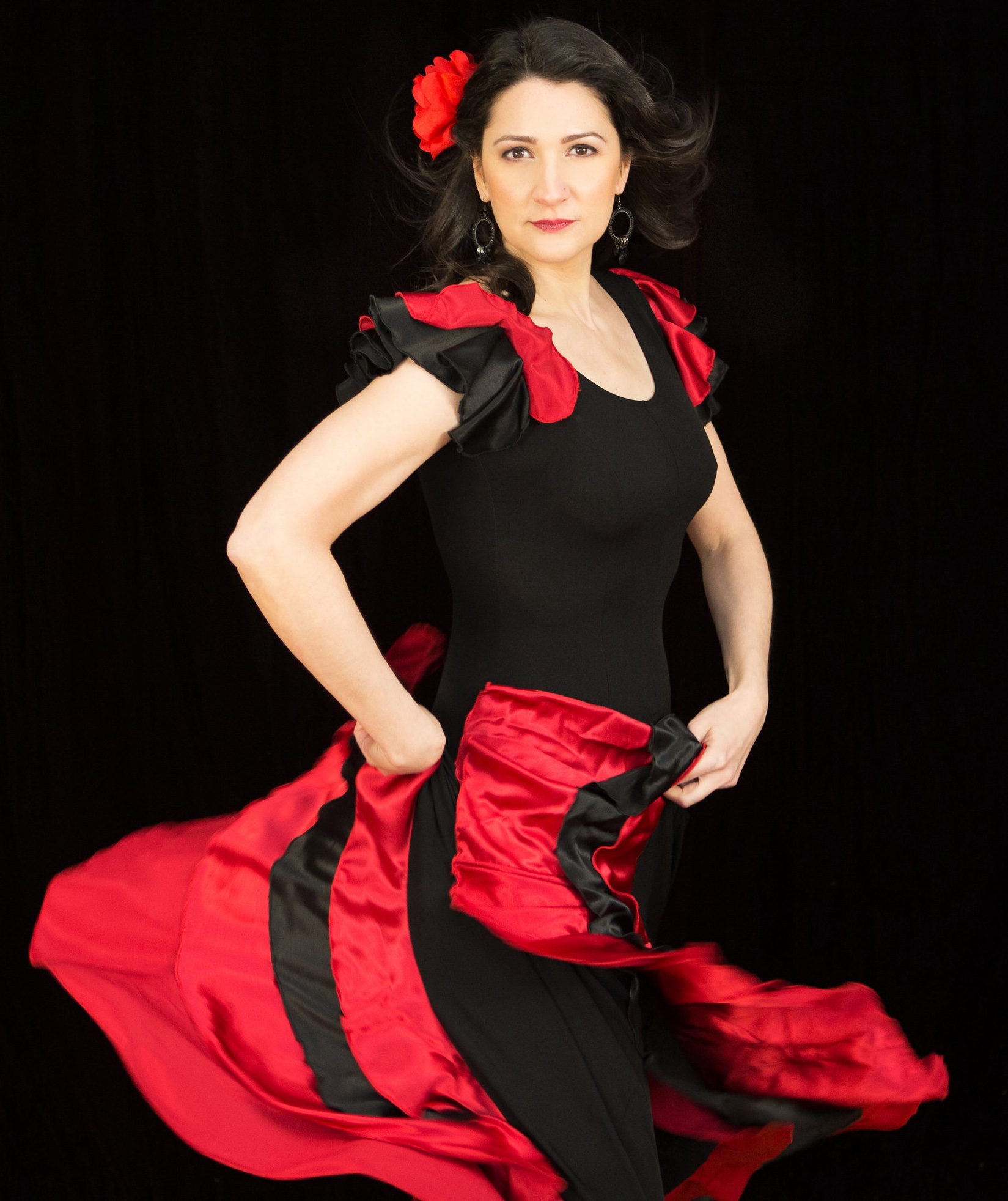 Michela Quilici in flamenco dress